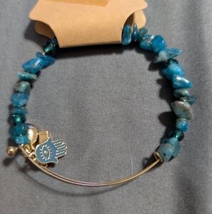 turquoise stone Bracelet with Charm